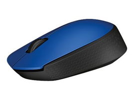 Logitech M170 - Ratón - diestro y zurdo - inalámbrico - 2.4 GHz - receptor inalámbrico USB - azul