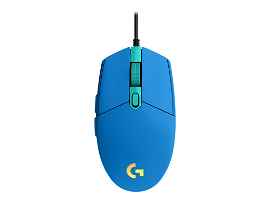 Logitech Gaming Mouse G203 LIGHTSYNC - Ratón - óptico - 6 botones - cableado - USB - azul