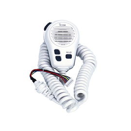 Hand Speaker-Microphone, White Color for ICOM IC-M423/M424 Marine Transceiver