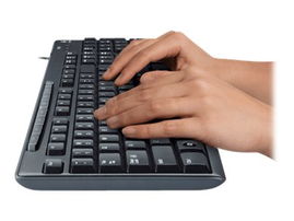 Logitech Media Combo MK200 - Juego de teclado y ratón - USB - inglés Logitech Media Combo MK200 - Juego de teclado y ratón - USB - inglés