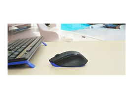 Logitech Wireless Combo MK345 - Juego de teclado y ratón - inalámbrico - 2.4 GHz - QWERTY - español - negro, azul