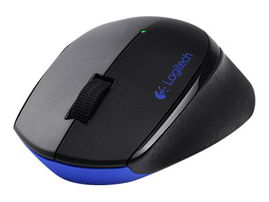 Logitech Wireless Combo MK345 - Juego de teclado y ratón - inalámbrico - 2.4 GHz - QWERTY - español - negro, azul