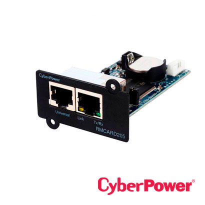 Tarjeta de Administración Remota para UPS CyberPower Modelos PR, OL y OR hasta 5 kVA y PDUs con Tarjeta de Expansión