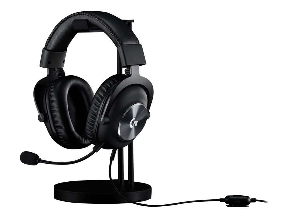 Logitech G Pro - Auricular - tamaño completo - cableado - conector de 3,5 mm - aislamiento de ruido - negro
