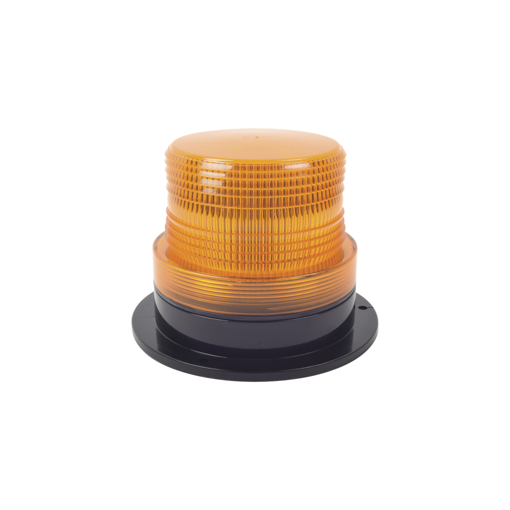 Burbuja brillante con 8 LEDs, color ámbar, domo ámbar