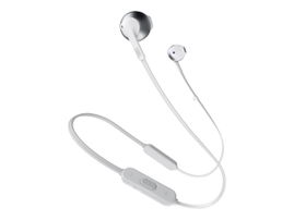 JBL TUNE 205BT - Auriculares internos con micro - en oreja - Bluetooth - inalámbrico - plata
