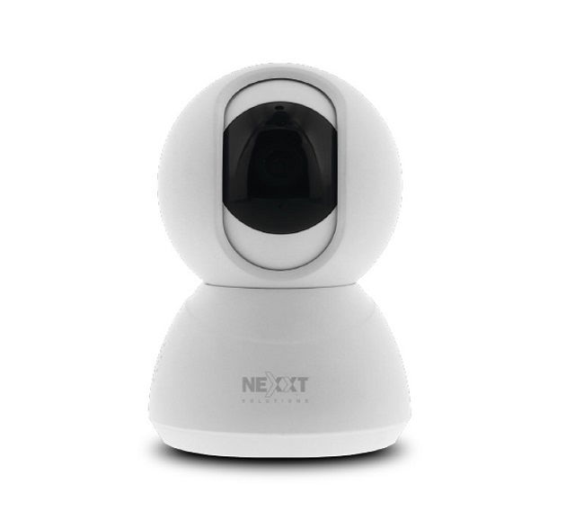 Nexxt Solutions Connectivity -  Cámara de vigilancia de red - Panorámico / panorámico vertical / zoom - Interiores - 2K QHD  wireless - Micrófono y parlantes integrados - Diseño panorámico giratorio de 360º
