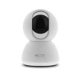 Nexxt Solutions Connectivity -  Cámara de vigilancia de red - Panorámico / panorámico vertical / zoom - Interiores - 2K QHD  wireless - Micrófono y parlantes integrados - Diseño panorámico giratorio de 360º