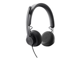 Logitech Zone Wired Noise Cancelling Headset - Para Microsoft Teams - auricular - en oreja - cableado - cancelación de sonido activo - USB-C - grafito