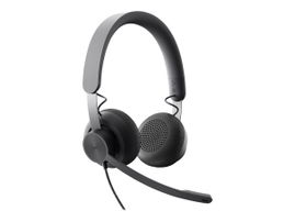 Logitech Zone Wired Noise Cancelling Headset - Para Microsoft Teams - auricular - en oreja - cableado - cancelación de sonido activo - USB-C - grafito Logitech Zone Wired Noise Cancelling Headset - Para Microsoft Teams - auricular - en oreja - cableado - cancelación de sonido activo - USB-C - grafito