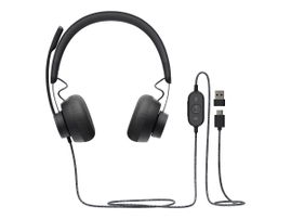 Logitech Zone Wired Noise Cancelling Headset - Para Microsoft Teams - auricular - en oreja - cableado - cancelación de sonido activo - USB-C - grafito Logitech Zone Wired Noise Cancelling Headset - Para Microsoft Teams - auricular - en oreja - cableado - cancelación de sonido activo - USB-C - grafito