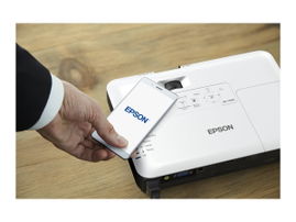 Epson PowerLite 1780W - Proyector 3LCD - portátil - 3000 lúmenes (blanco) - 3000 lúmenes (color) - WXGA (1280 x 800) - 16:10 - 720p - Wi-Fi - Epson Brighter Futures Education Program