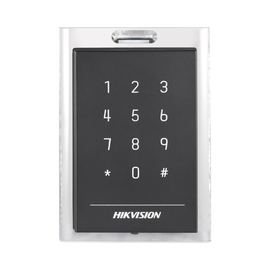 Lector de Tarjetas MIFARE y Contraseñas / Conexión Wiegand y RS-485 / Recomendado para Paneles Hikvision Serie 26 (RS-485).