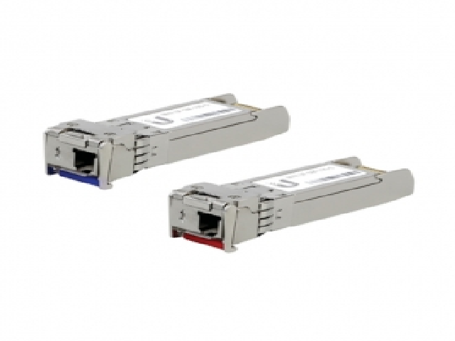 Ubiquiti U Fiber - Módulo de transceptor SFP (mini-GBIC) - GigE - modo simple LC - hasta 3 km - 1310/1550 (TX) / 1550/1310 (RX) nm (paquete de 2) Ubiquiti U Fiber - Módulo de transceptor SFP (mini-GBIC) - GigE - modo simple LC - hasta 3 km - 1310/1550 (TX) / 1550/1310 (RX) nm (paquete de 2)