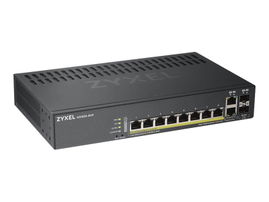 Zyxel GS1920-8HPv2 - Conmutador - inteligente - 8 x 10/100/1000 (PoE+) + 2 x Gigabit SFP combinado - sobremesa, montaje en pared - PoE+ (130 W) Zyxel GS1920-8HPv2 - Conmutador - inteligente - 8 x 10/100/1000 (PoE+) + 2 x Gigabit SFP combinado - sobremesa, montaje en pared - PoE+ (130 W)
