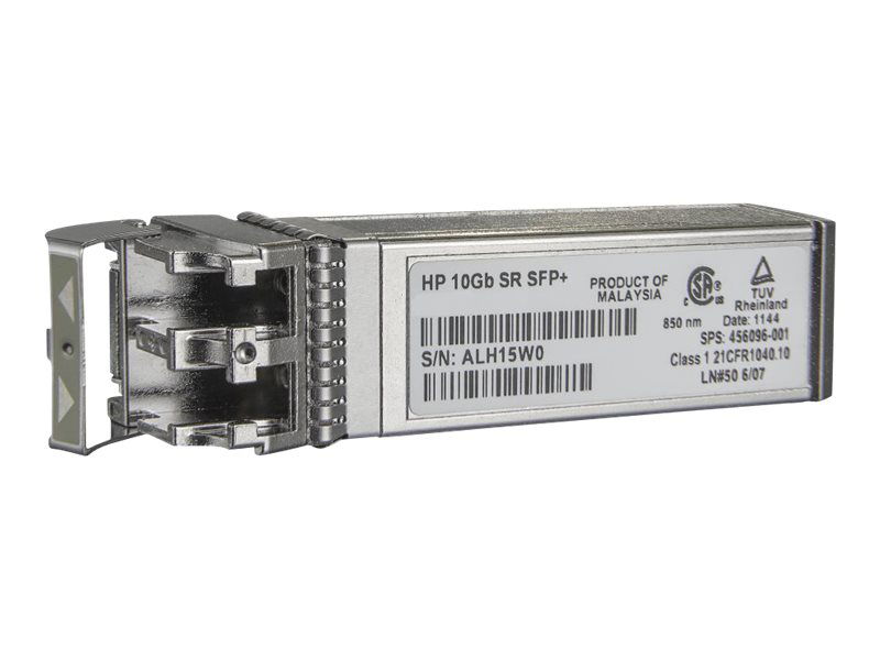 HPE - Módulo de transceptor SFP+ - 10GbE - 10GBase-SR - LC de modos múltiples - hasta 300 m - para Apollo 4200 Gen10; Edgeline e920; ProLiant e910t 2U, XL170r Gen10, XL450 Gen10