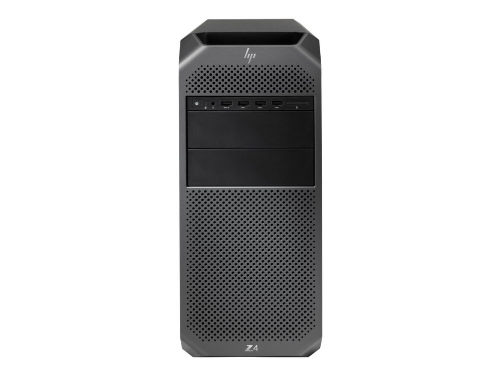HP Z4 G4 - MT - 4U - 1 x Xeon W-2102 / 2.9 GHz - vPro - RAM 8 GB - HDD 1 TB - grabadora de DVD - sin gráficos - Gigabit Ethernet - Win 10 Pro for Workstations 64 bits - monitor: ninguno - negro