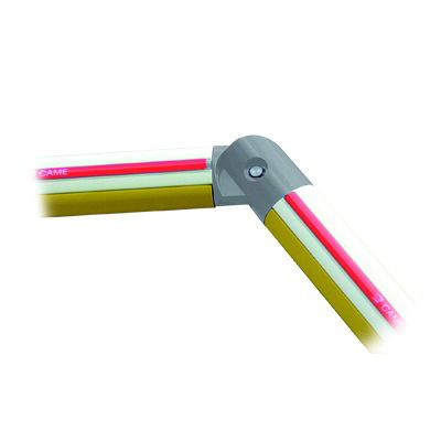 Joint for Semi-elliptic Tubular Aluminium Bar for Right Barrier (DX). Joint for Semi-elliptic Tubular Aluminium Bar for Right Barrier (DX).