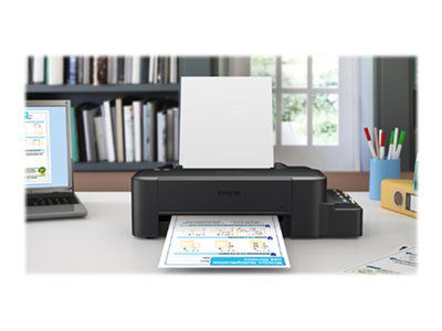 Epson L120 - Impresora - color - chorro de tinta - rellenable - A4/Legal - 720 x 720 ppp - hasta 8.5 ppm (mono) / hasta 4.5 ppm (color) - capacidad: 50 hojas - USB 2.0