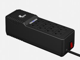 Xtech - Automatic voltage regulator - External - AC 110/120 V - 8 Tomas de Corriente - 1000 VA - -XTR-1002