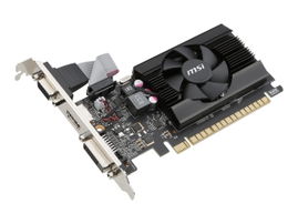 MSI GT 710 2GD3 LP - Tarjeta gráfica - GF GT 710 - 2 GB DDR3 - PCIe 2.0 x16 perfil bajo - DVI, D-Sub, HDMI MSI GT 710 2GD3 LP - Tarjeta gráfica - GF GT 710 - 2 GB DDR3 - PCIe 2.0 x16 perfil bajo - DVI, D-Sub, HDMI