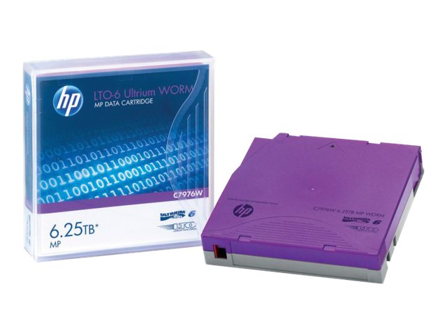 HPE - LTO Ultrium WORM 6 - 2.5 TB / 6.25 TB - etiquetas de escritura - púrpura - para StorageWorks SAS Rack-Mount Kit HPE - LTO Ultrium WORM 6 - 2.5 TB / 6.25 TB - etiquetas de escritura - púrpura - para StorageWorks SAS Rack-Mount Kit