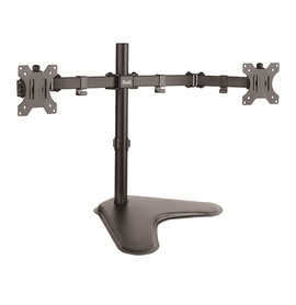 Klip Xtreme KPM-311 - Base - para 2 pantallas LCD - plástico, acero de alta calidad - negro - tamaño de pantalla: 13