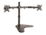 Klip Xtreme KPM-311 - Base - para 2 pantallas LCD - plástico, acero de alta calidad - negro - tamaño de pantalla: 13