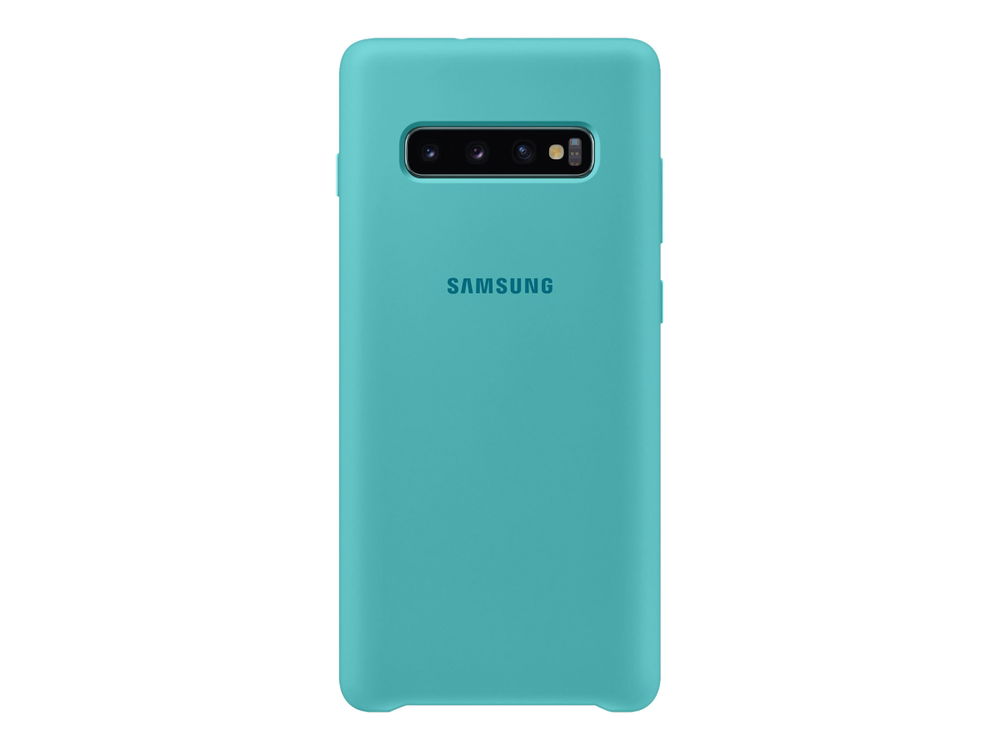 Samsung Silicone Cover EF-PG975 - Carcasa trasera para teléfono móvil - silicona - verde - para Galaxy S10+, S10+ (Unlocked)