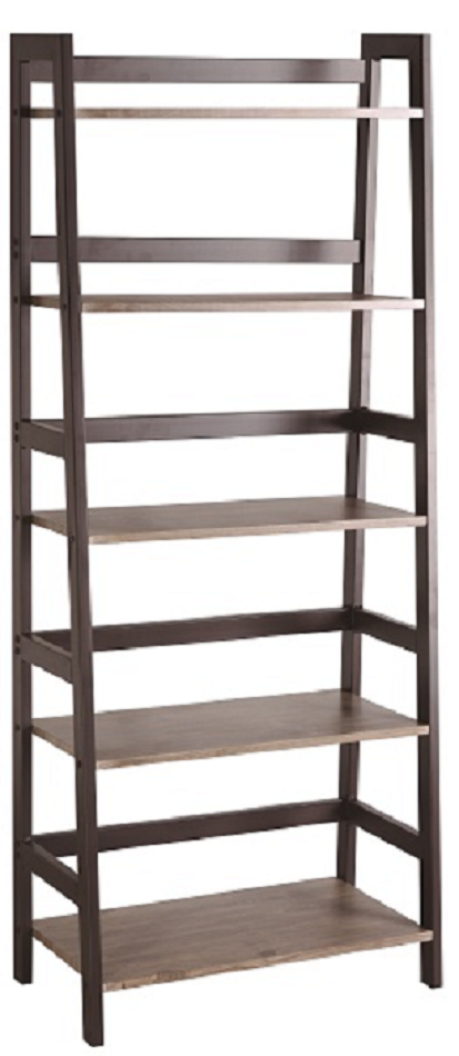 Xtech - Estante escalonado - PVC: 5% Acero: 25% Madera: 70% - 5 estantes - color canela Xtech - Estante escalonado - PVC: 5% Acero: 25% Madera: 70% - 5 estantes - color canela
