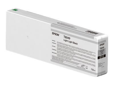 Epson T8049 - 700 ml - negro claro claro - original - cartucho de tinta - para SureColor SC-P6000, SC-P7000, SC-P7000V, SC-P8000, SC-P9000, SC-P9000V Epson T8049 - 700 ml - negro claro claro - original - cartucho de tinta - para SureColor SC-P6000, SC-P7000, SC-P7000V, SC-P8000, SC-P9000, SC-P9000V