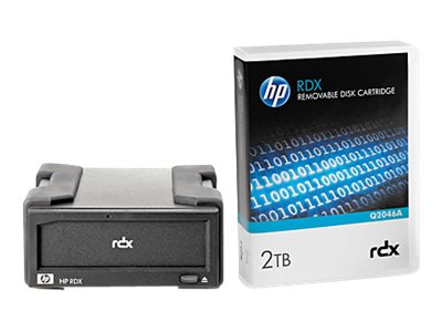 HPE RDX Removable Disk Backup System - Unidad de disco - cartucho RDX - SuperSpeed USB 3.0 - externo - con Cartucho de 2 TB - para ProLiant MicroServer Gen10 Entry