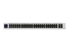 Ubiquiti UniFi Switch USW-PRO-48-POE - Conmutador - Gestionado - 48 x 10/100/1000 (40 PoE+, 8 PoE++) + 4 x 10Gb Ethernet SFP+ - montaje en rack - PoE++ (600 W) - CA 120/230 V / DC 11,5/52 V