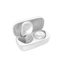 iLuv Bubble Gum True Wireless Air - Auriculares inalámbricos con micro - en oreja - Bluetooth - aislamiento de ruido - blanco