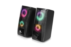 Xtech - Incendo Speakers - 2.0-channel - Negro - Gaming - Led lights - USB powered