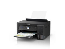 Epson EcoTank L4160 - Impresora multifunción - color - chorro de tinta - refillable - A4 (210 x 297 mm), Letter A (216 x 279 mm) (original) - A4/Legal (material) - hasta 7.7 ppm (copiando) - hasta 10.5 ppm (impresión) - 100 hojas - USB 2.0, Wi-Fi(n)