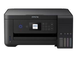 Epson EcoTank L4160 - Impresora multifunción - color - chorro de tinta - refillable - A4 (210 x 297 mm), Letter A (216 x 279 mm) (original) - A4/Legal (material) - hasta 7.7 ppm (copiando) - hasta 10.5 ppm (impresión) - 100 hojas - USB 2.0, Wi-Fi(n)