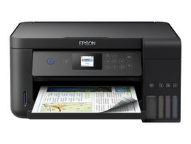 Epson EcoTank L4160 - Impresora multifunción - color - chorro de tinta - refillable - A4 (210 x 297 mm), Letter A (216 x 279 mm) (original) - A4/Legal (material) - hasta 7.7 ppm (copiando) - hasta 10.5 ppm (impresión) - 100 hojas - USB 2.0, Wi-Fi(n)