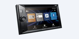 Radio para auto con pantalla táctil de 15,7 cm (6,2 pulg.) de DVD con BLUETOOTH®
