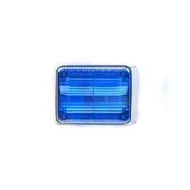 Warning Light Quadraflare LED with Built-in Flasher and Blue Color Casing
