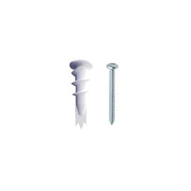 Kit de 10 taquetes autoperforables y 10 tornillos 10mm x 1 1/2