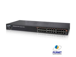 Inyector PoE 802.3af Administrable de 12 Puertos 10/100/1000 Mbps. Inyector PoE 802.3af Administrable de 12 Puertos 10/100/1000 Mbps.
