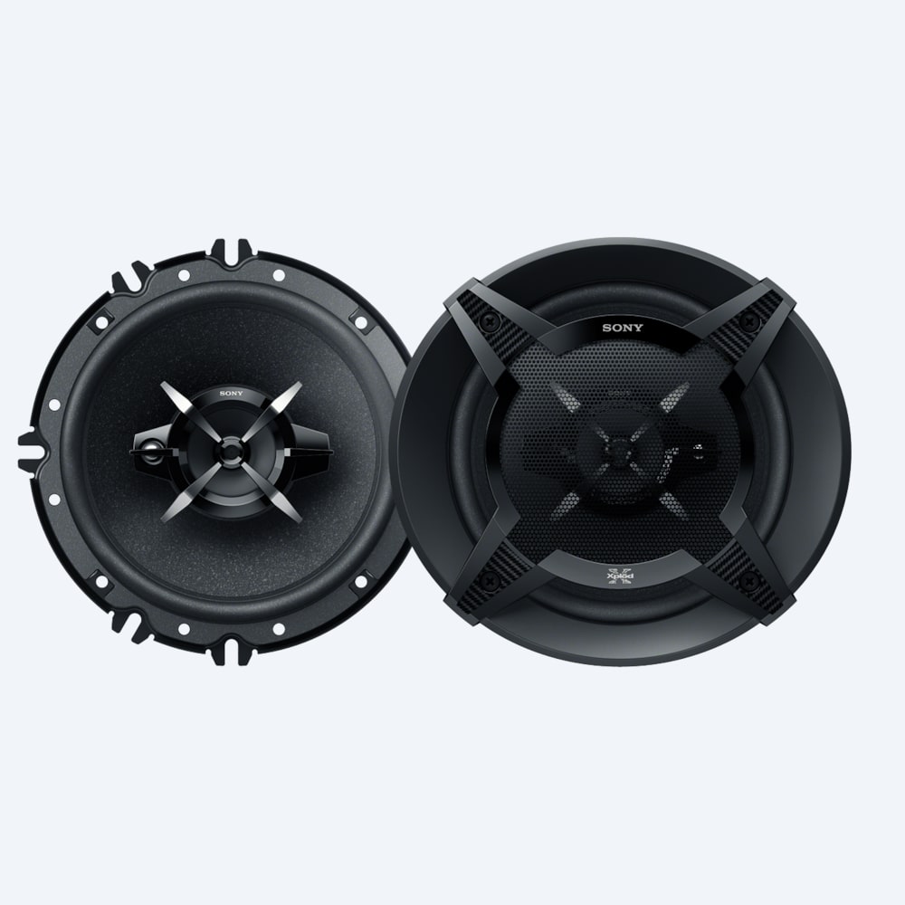 Parlantes coaxiales Mega Bass de 3 vías de 16 cm (6,3