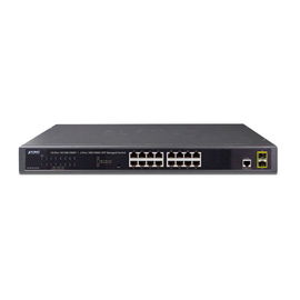 Switch Administrable Capa 2 de 16 puertos 10/100/1000T + 2 puertos SFP 100/1000X Switch Administrable Capa 2 de 16 puertos 10/100/1000T + 2 puertos SFP 100/1000X