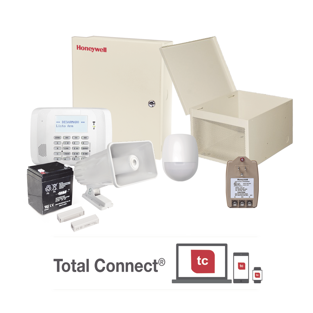 Kit de Alarma Residencial con Sensor de Movimiento y Contactos Magnéticos, Incluye Sirena, Batería y Transformador