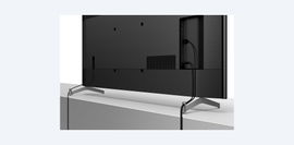 X-Motion Clarity, 139 cm/55 pulg., modo automático, bisel negro, soporte plateado oscuro
