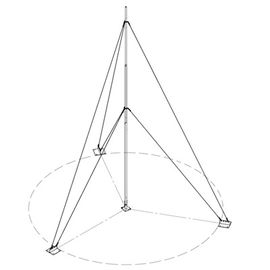 Kit con Mástil Telescópico de 12 m con Accesorios de Instalación (No incluye retenida). Kit con Mástil Telescópico de 12 m con Accesorios de Instalación (No incluye retenida).