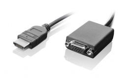 Lenovo HDMI / VGA 0,20 m Negro