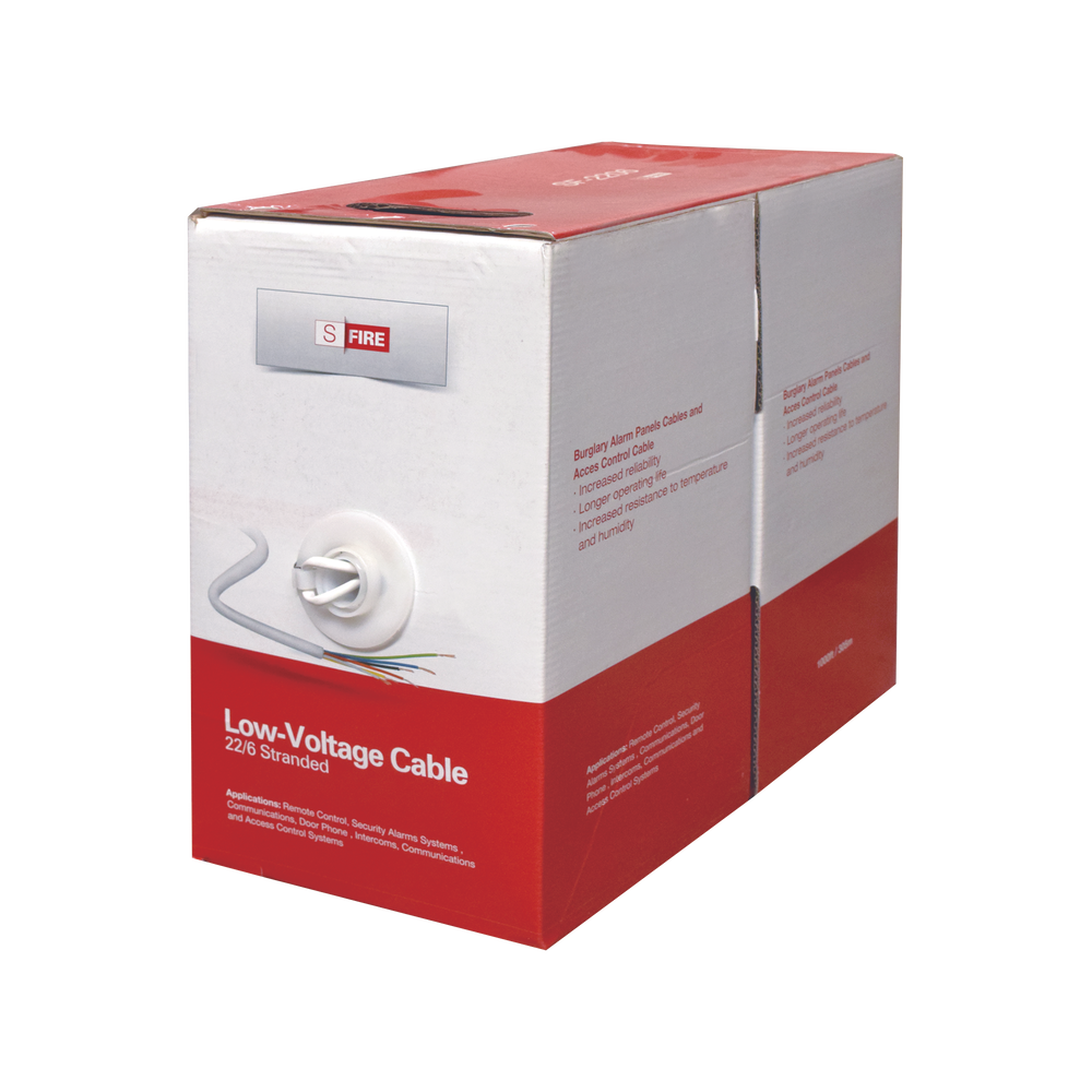 Reel wire 1000 ft, 22 gauge, 6 conductors for applications Alarm / Access Control / Automation / Intercoms and Doorphone