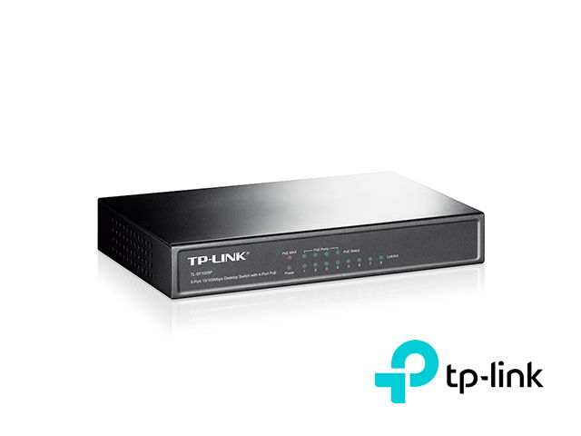 Switch PoE no Administrable de escritorio 8 puertos 10/100 Mbps, 4 puertos PoE, 57 W Switch PoE no Administrable de escritorio 8 puertos 10/100 Mbps, 4 puertos PoE, 57 W